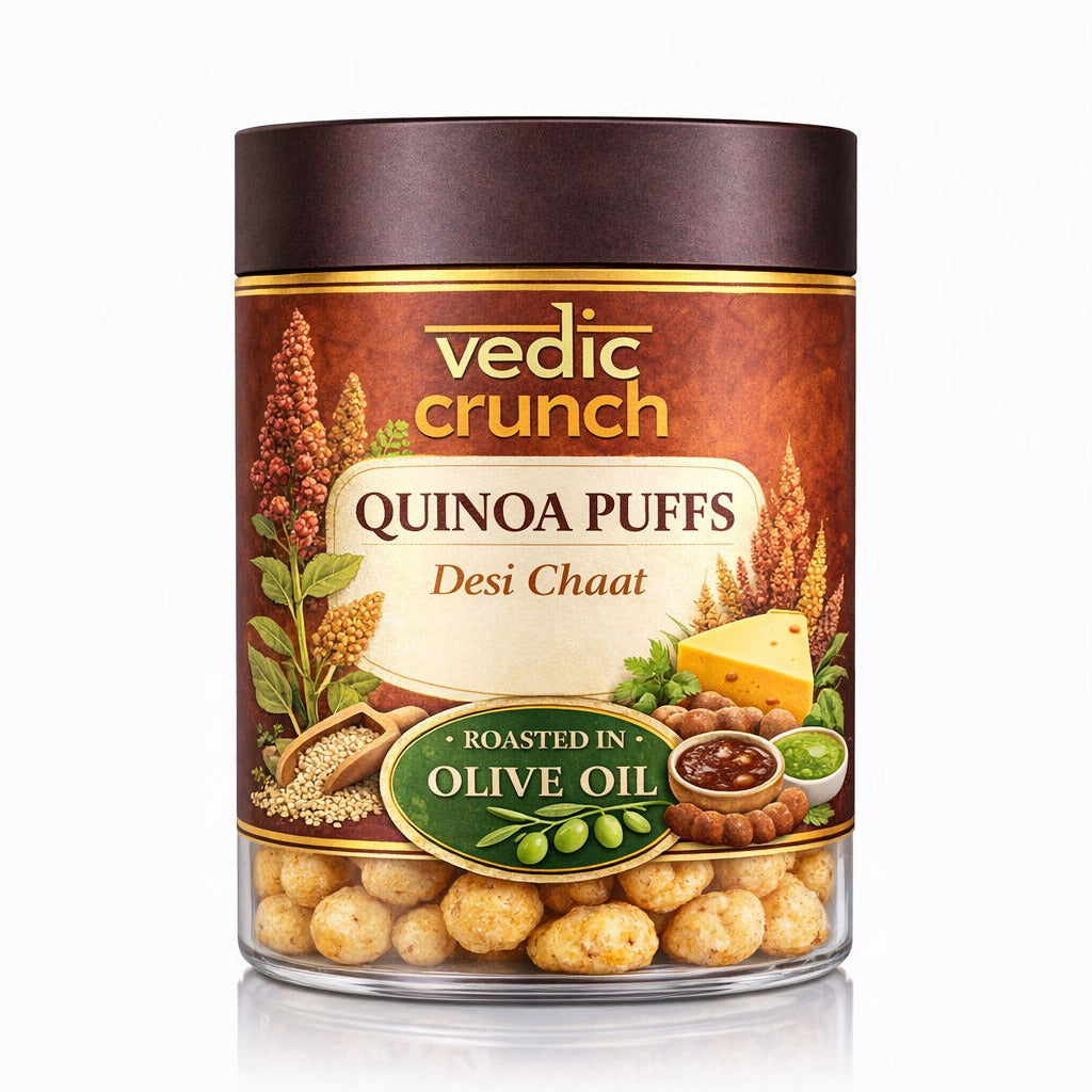 Quinoa Puffs – Desi Chaat | Light & Crunchy Ancient Grain Snack – 25g